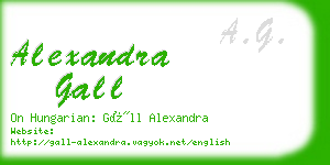 alexandra gall business card